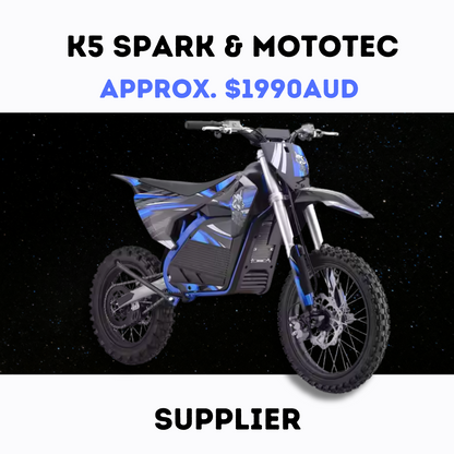 K5 Spark and Mototec Supplier - 100% Authentic