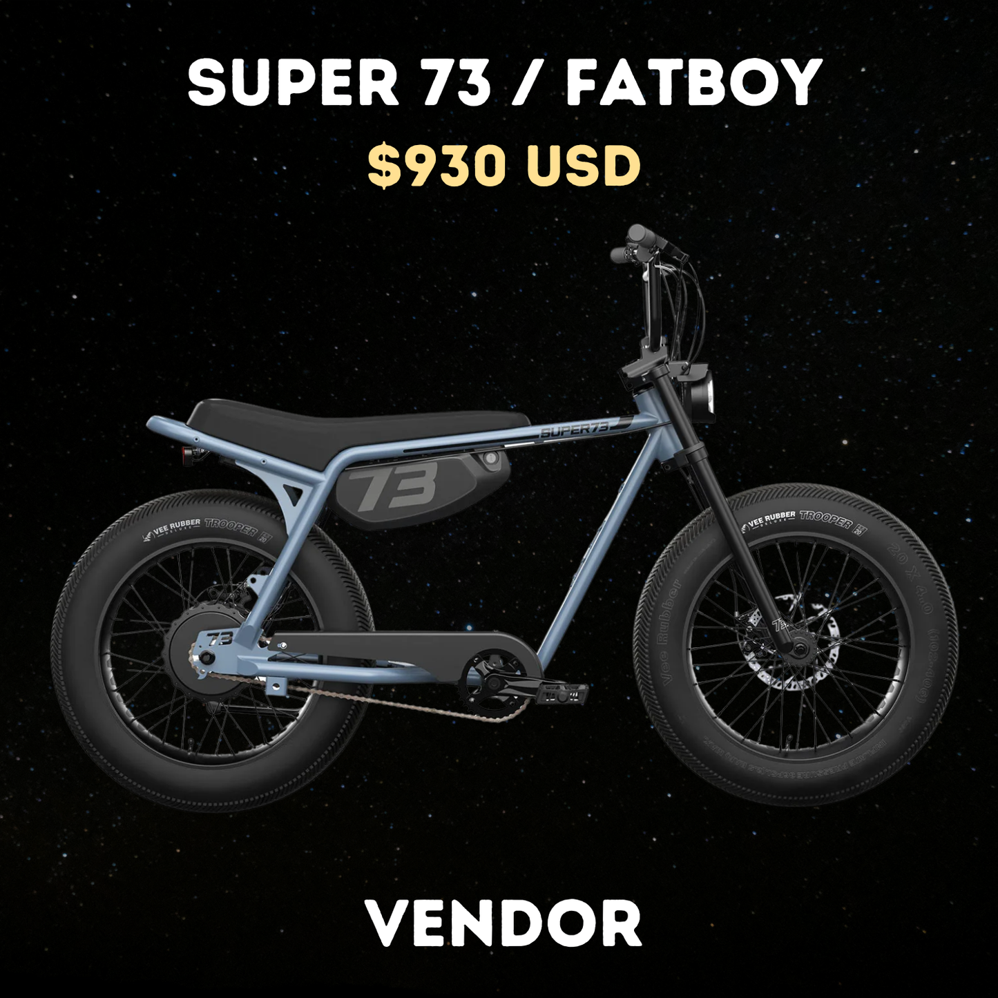 Super 73 Style Fat Tyre Supplier